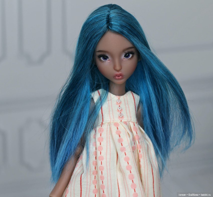 Парик из Альпаки сури для LillyCat chibi Lana