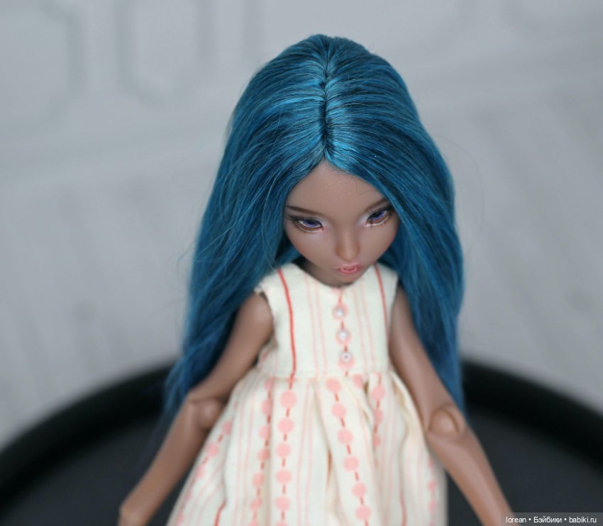 Парик из Альпаки сури для LillyCat chibi Lana (фото 5)