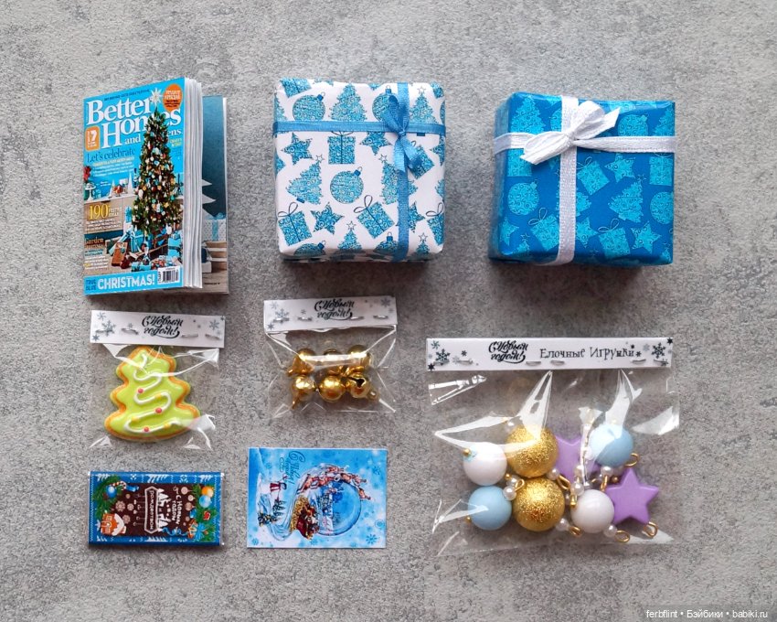 Новогодний набор №2 в масштабе 1:6 (фото 5)