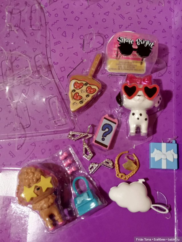 Аксы Барби экстра сумочка очки собака украшения телефон