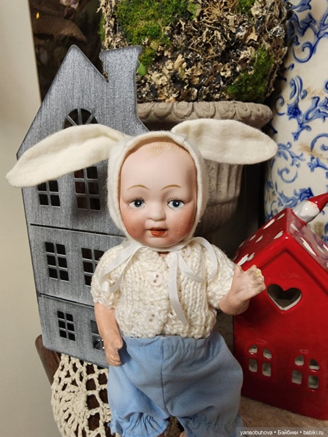 Антикварный крошечный зайчик Ниппон, Япония (фото 7)