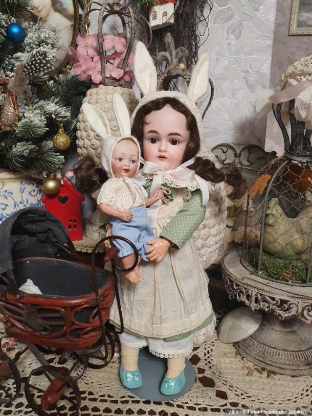 Антикварный крошечный зайчик Ниппон, Япония