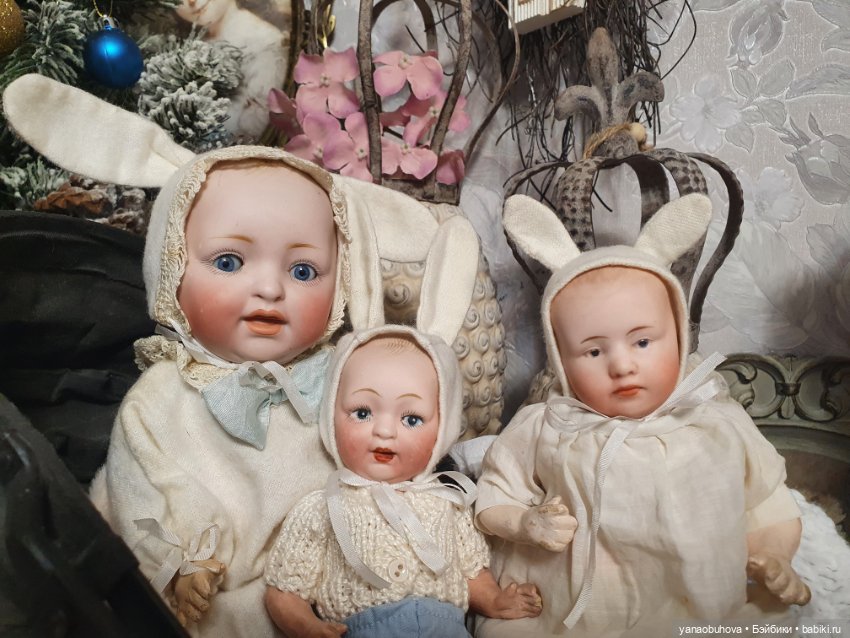 Антикварный крошечный зайчик Ниппон, Япония