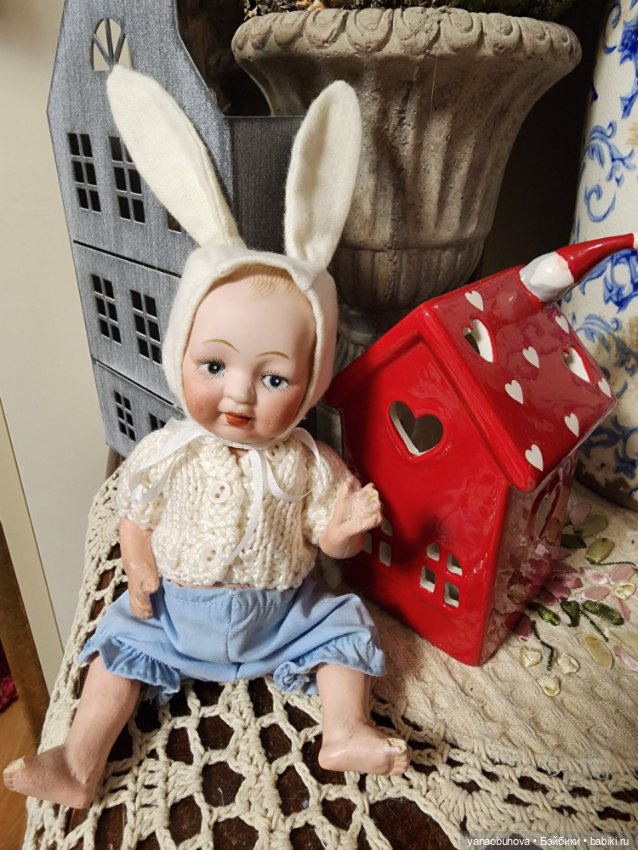 Антикварный крошечный зайчик Ниппон, Япония (фото 5)