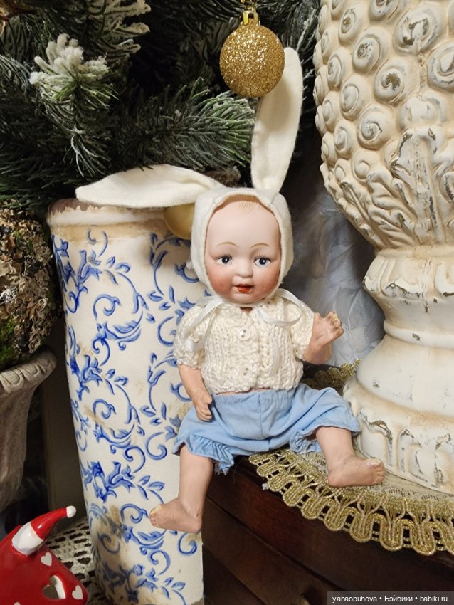 Антикварный крошечный зайчик Ниппон, Япония (фото 4)