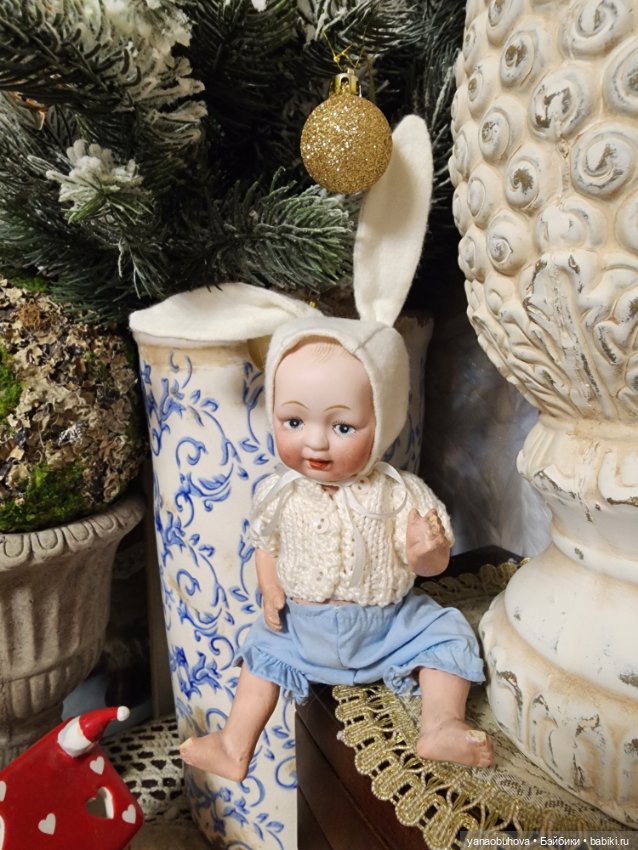 Антикварный крошечный зайчик Ниппон, Япония (фото 3)