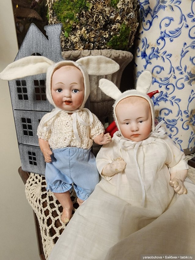 Антикварный крошечный зайчик Ниппон, Япония (фото 9)