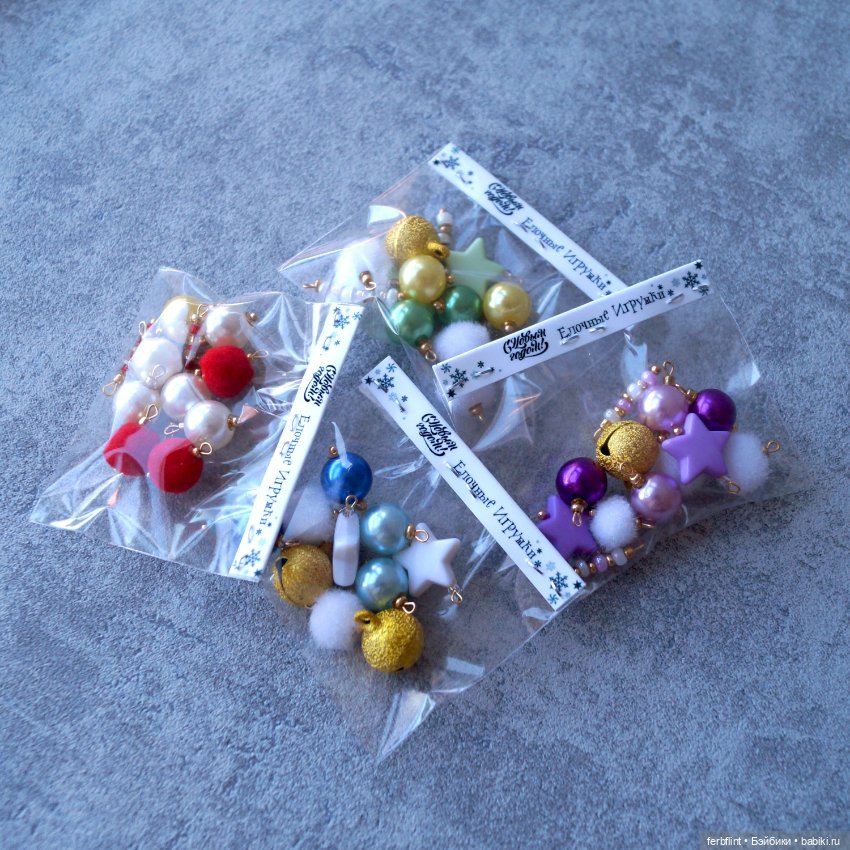 Наборы ёлочных игрушек №2 в масштабе 1:6