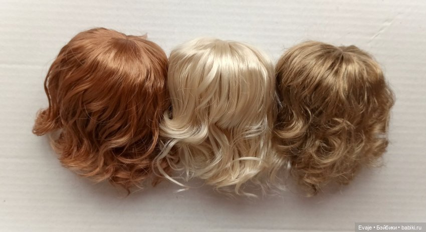 Парики 4-5" - Волнистый, 3 цвета
