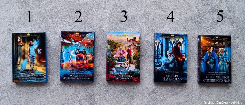 Книги серии "Академия магии" в масштабе 1:6 (фото 2)