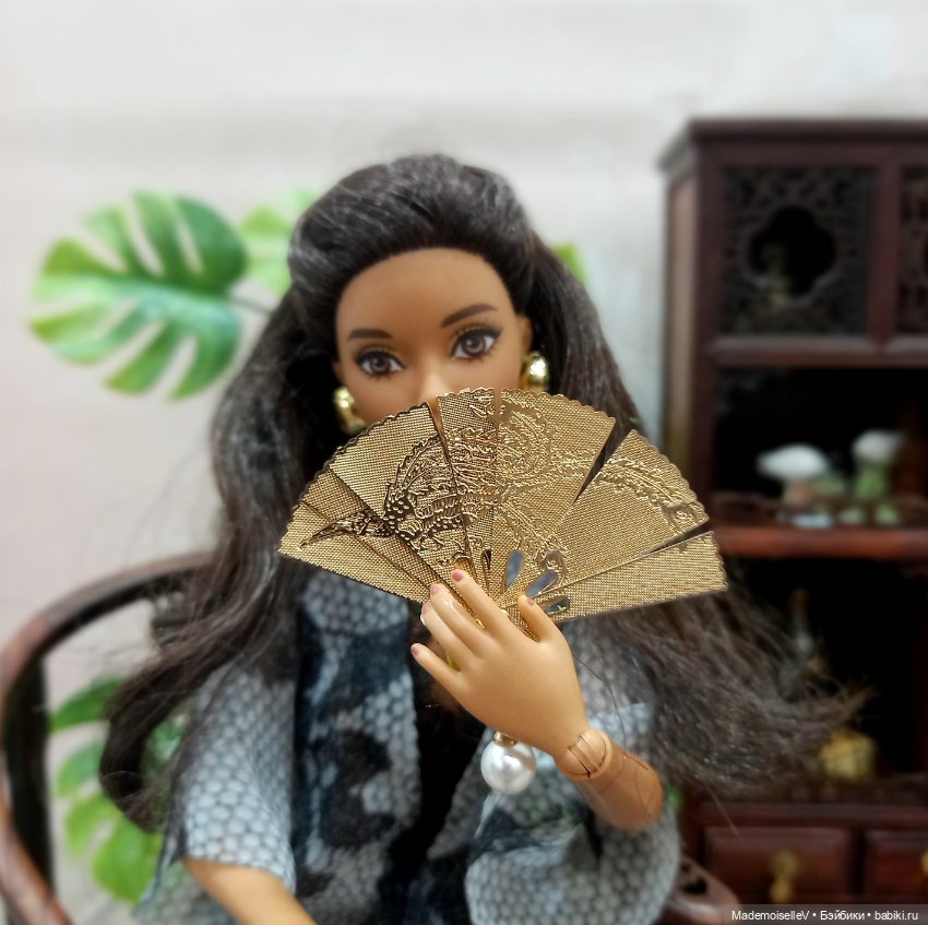 Веер складной — Украшения и очки для кукол (фото 3)