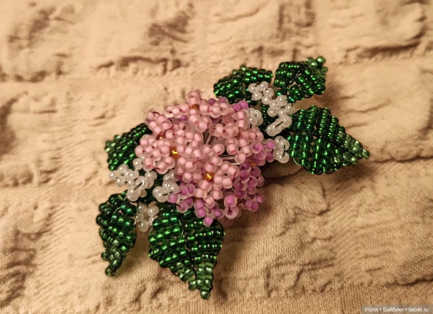 Заколка-брошь "Нежный букетик"