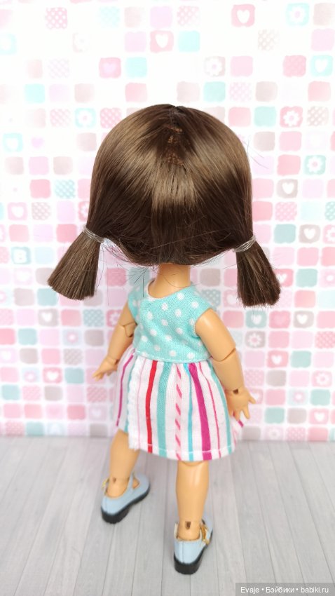 Парики 5-6" - Хвостики с ровным краем, 5 цветов