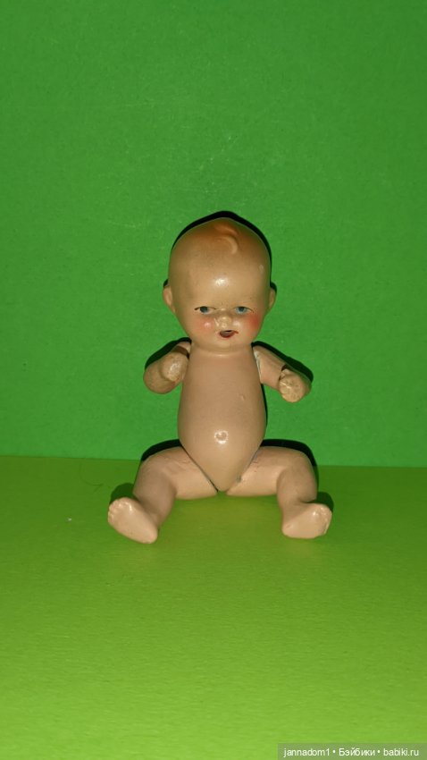 Керамический пупсик Hertwig с открытым ротиком, высота 10 см (фото 4)