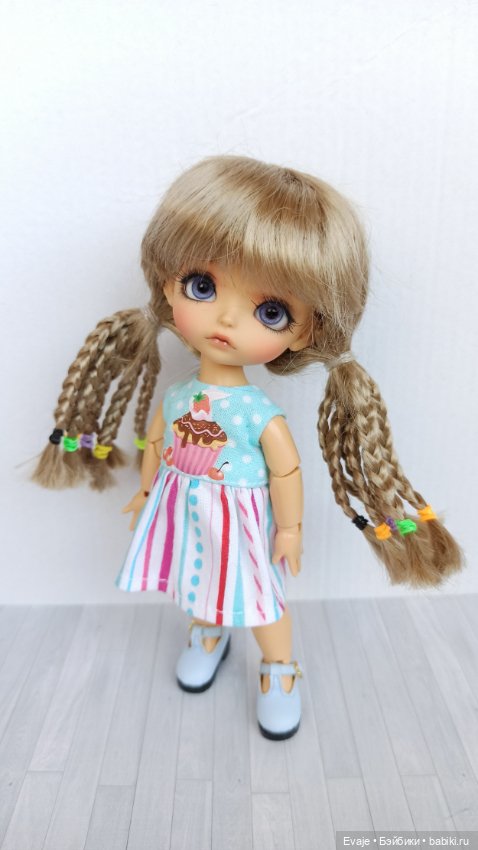 Парики 5-6" - Хвосты с афро-косичками, 6 цветов