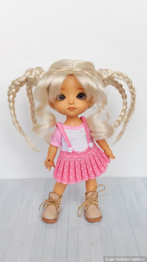 Парики 5-6" - Бобышки с косичками, 3 цвета (фото 5)