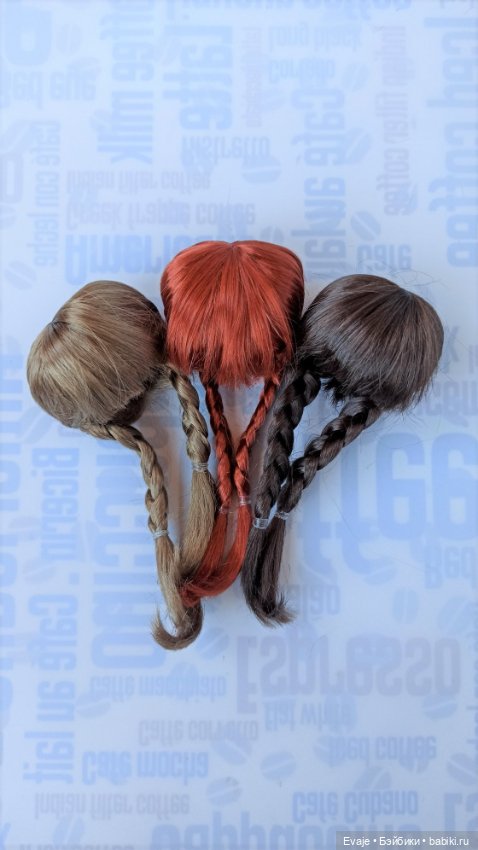 Парики 5-6" - Длинные косы, 2 цвета