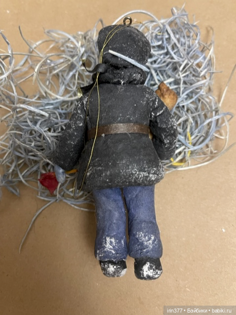 Авторская ватная елочная игрушка (фото 4)