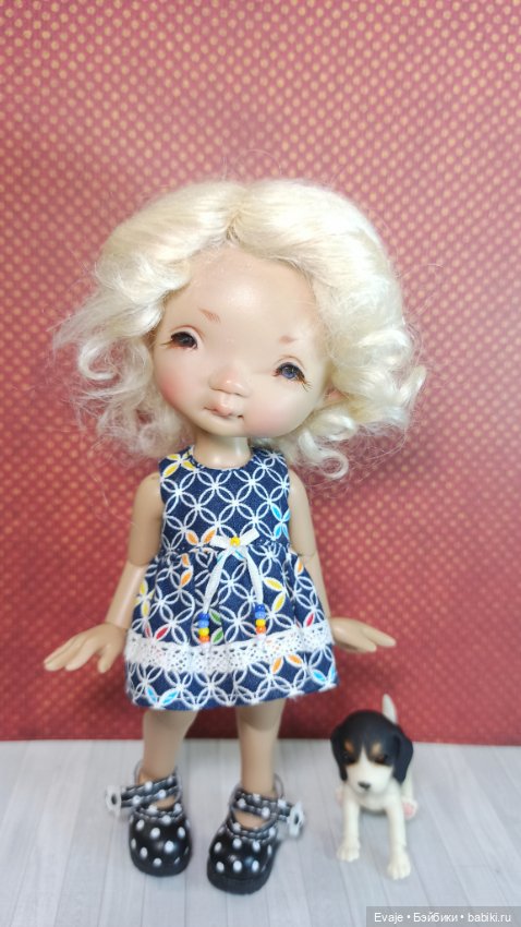 Парик 5-6" - Коса вокруг головы (натуральный мохер)