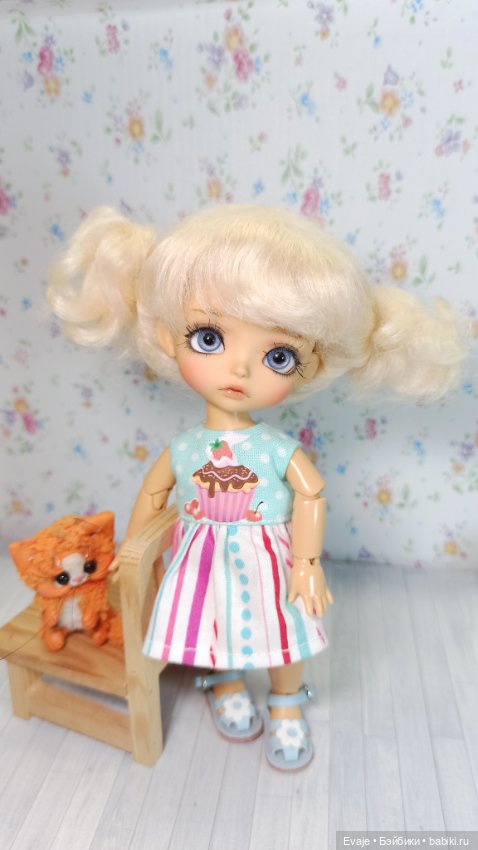 Парики 5-6" - Хвостики-кучеряшки (натуральный мохер), 4 цвета (фото 5)