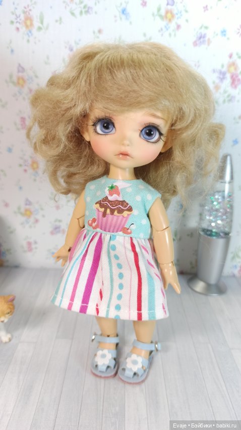 Парики 5-6" - Волнистый (натуральный мохер), 5 цветов (фото 7)