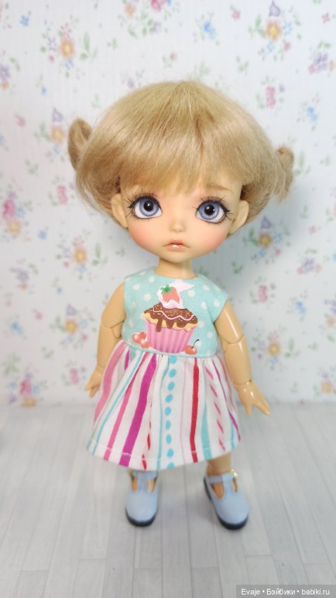 Парики 5-6" - Петельки-бельчонок с заколками, 2 цвета (натуральный мохер) (фото 3)