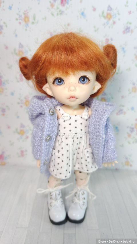 Парики 5-6" - Петельки-бельчонок с заколками, 2 цвета (натуральный мохер)