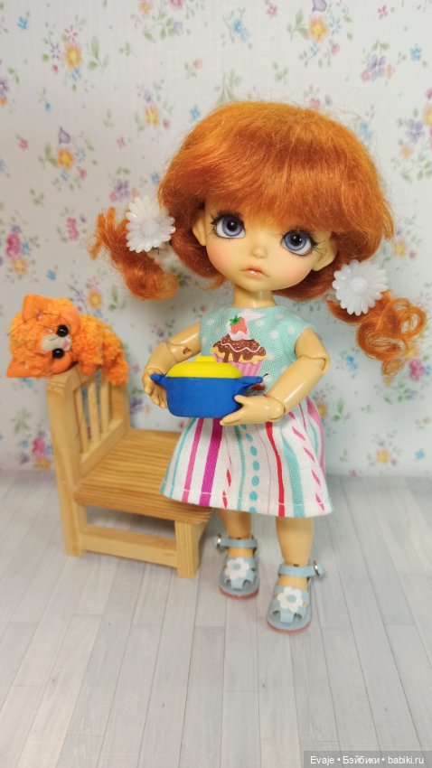 Парики 5-6" - Хвостики-кучеряшки (натуральный мохер), 4 цвета (фото 3)