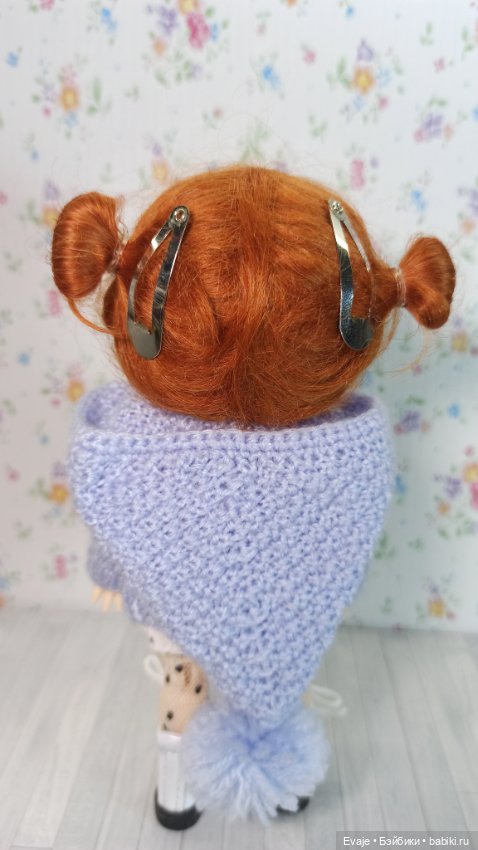 Парики 5-6" - Петельки-бельчонок с заколками, 2 цвета (натуральный мохер) (фото 2)