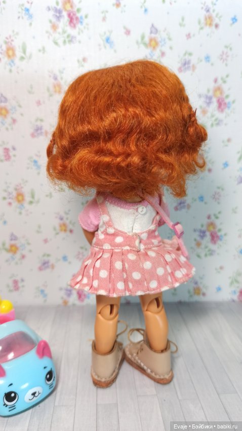 Парики 5-6" - Кудряшки с двумя косичками, 2 цвета (натуральный мохер) (фото 3)