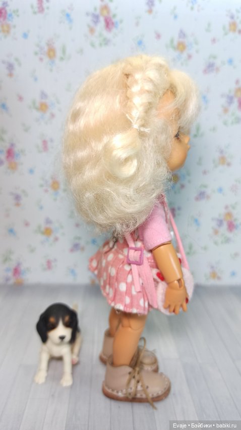 Парики 5-6" - Кудряшки с двумя косичками, 2 цвета (натуральный мохер) (фото 6)