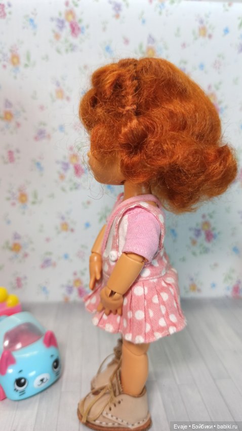 Парики 5-6" - Кудряшки с двумя косичками, 2 цвета (натуральный мохер) (фото 2)