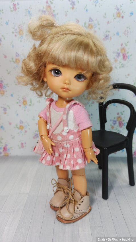 Парики 5-6" - Хохолок с кудряшками, 4 цвета (натуральный мохер)