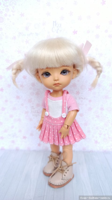 Парики 5-6" - Косички задорные, 4 цвета (натуральный мохер) (фото 8)