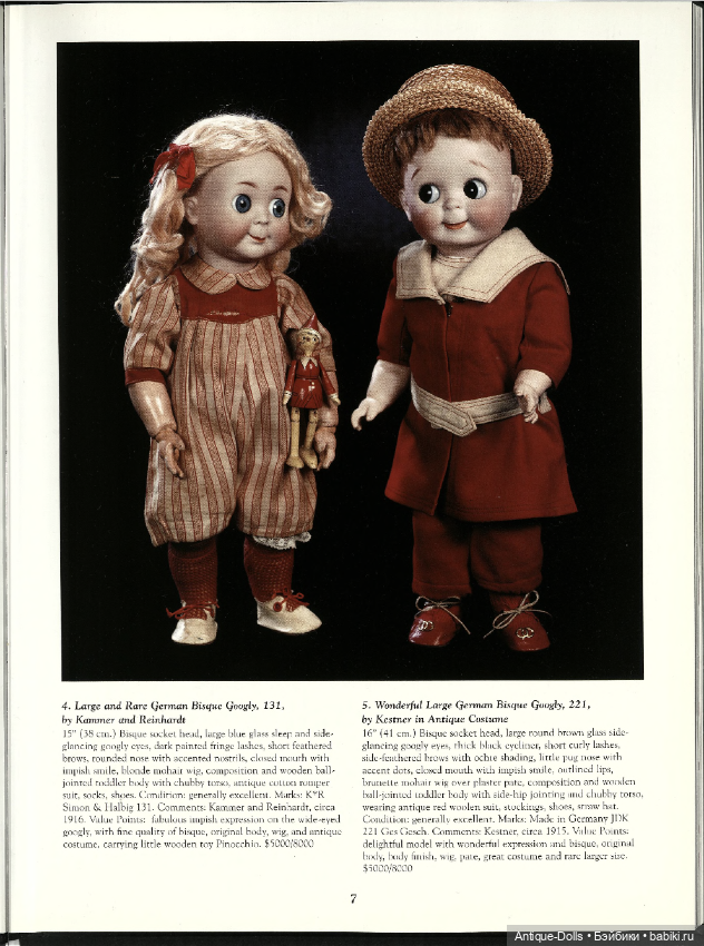 Каталог аукциона антикварных кукол When the Circus Came to Town