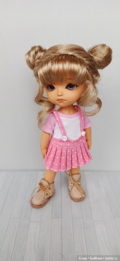 Парики 5-6" - Бобышки с крупными локонами, русый