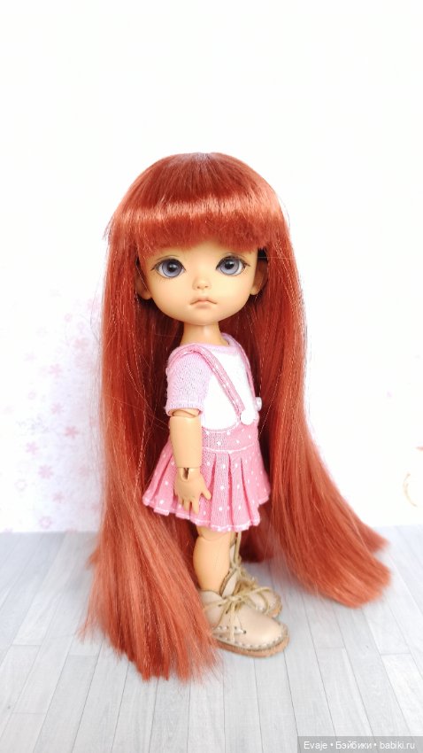 Парики 5-6" - Длинный прямой с челкой, 4 цвета (фото 4)