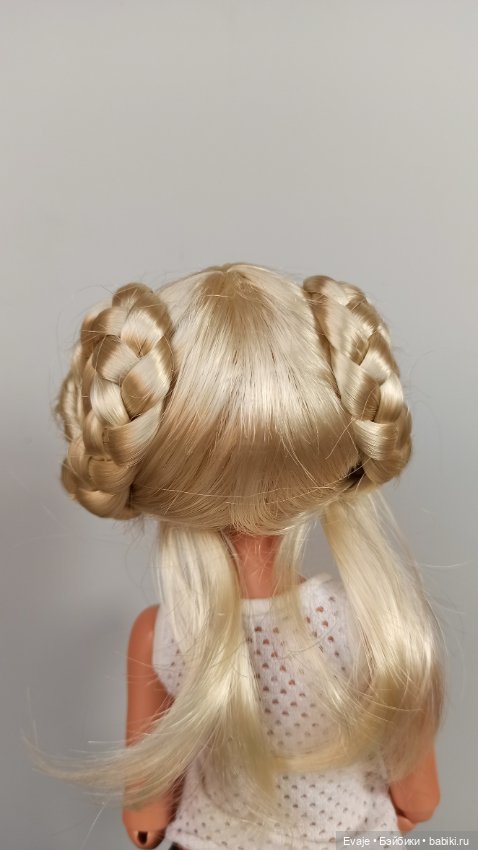 Парик 6-7" - Бублики с прядками, блонд (фото 3)