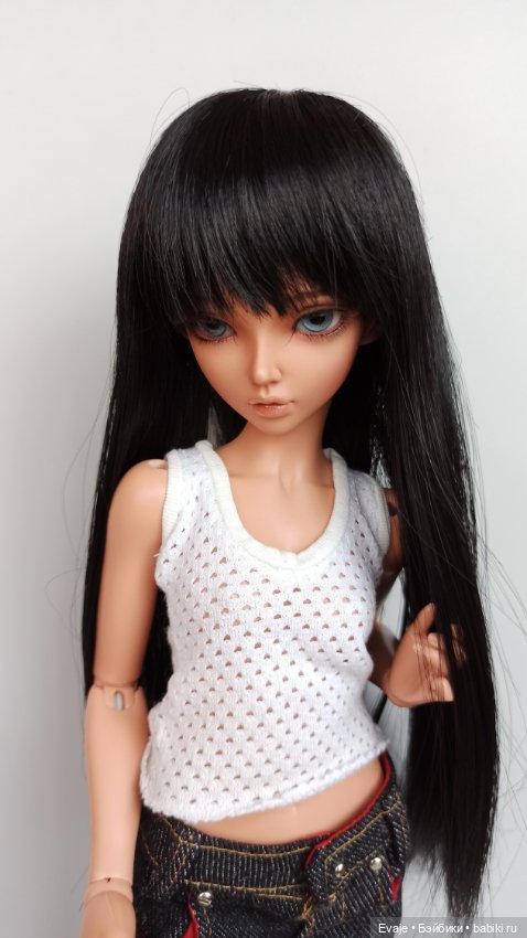 Парики 6-7" - Прямой с челкой (термоволокно), 2 цвета (фото 3)