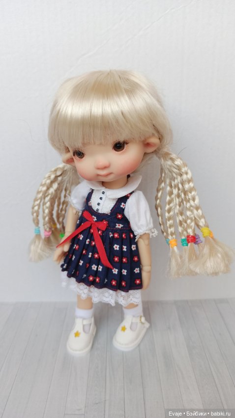 Парики 6-7" - Хвосты с афро-косичками, 8 цветов (фото 4)