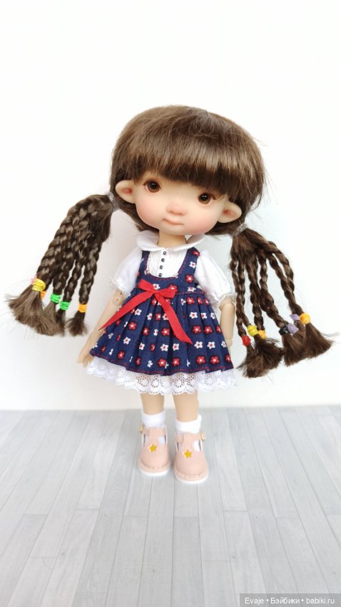 Парики 6-7" - Хвосты с афро-косичками, 8 цветов