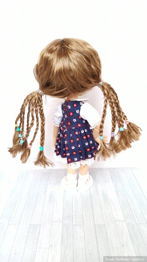 Парики 6-7" - Хвосты с афро-косичками, 8 цветов