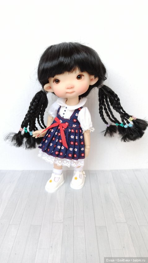 Парики 6-7" - Хвосты с афро-косичками, 8 цветов