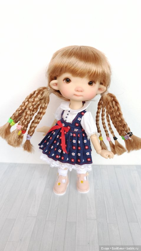 Парики 6-7" - Хвосты с афро-косичками, 8 цветов (фото 2)