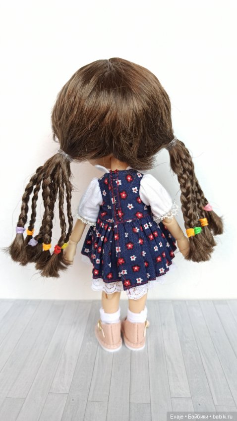 Парики 6-7" - Хвосты с афро-косичками, 8 цветов