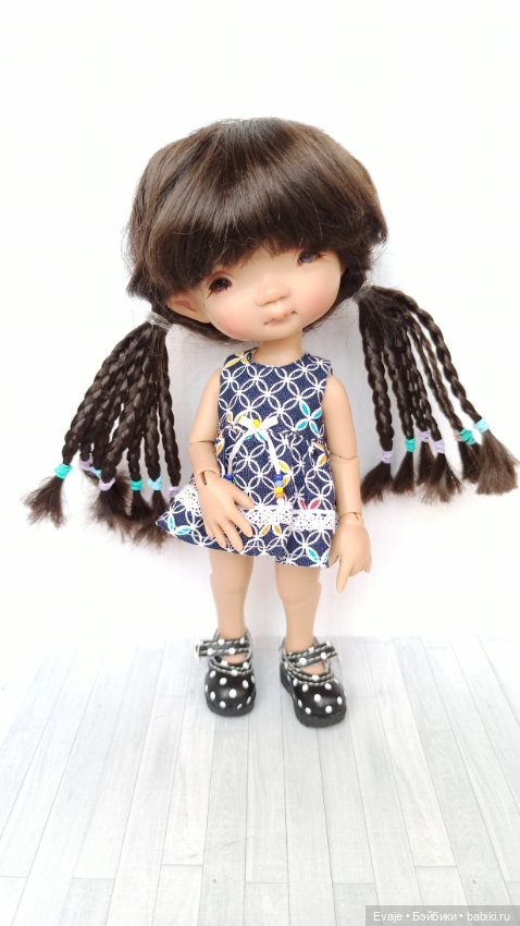 Парики 6-7" - Хвосты с афро-косичками, 8 цветов