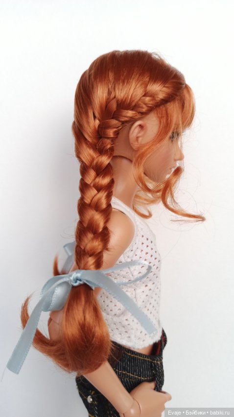 Парики 6-7" - 3 цвета, длинные косы с лентами (фото 3)