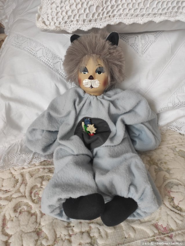 Колоритный котейка — Винтажные куклы и игрушки детства