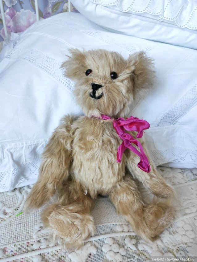 Мишка мохер, винтаж — Винтажные куклы и игрушки детства