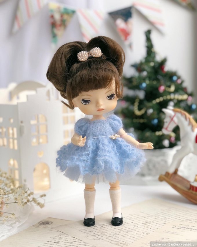 PDF Мастер-Класс по вязанию платья "Неженка" для кукол Xiaomi Monst (фото 3)